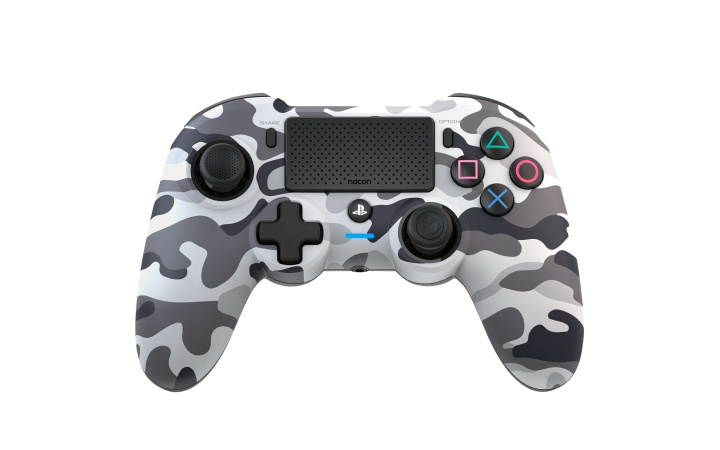 NACON Trådløs Dualshock 4 V2-controller Asymmetric Camo Grey (PS4) i gruppen HJEMMEELEKTRONIK / Spilkonsoller og tilbehør / Sony PlayStation 4 hos TP E-commerce Nordic AB (C85983)