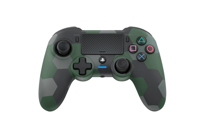 NACON Trådløs Dualshock 4 V2-controller Asymmetric Camo Green (PS4) i gruppen HJEMMEELEKTRONIK / Spilkonsoller og tilbehør / Sony PlayStation 4 hos TP E-commerce Nordic AB (C85984)