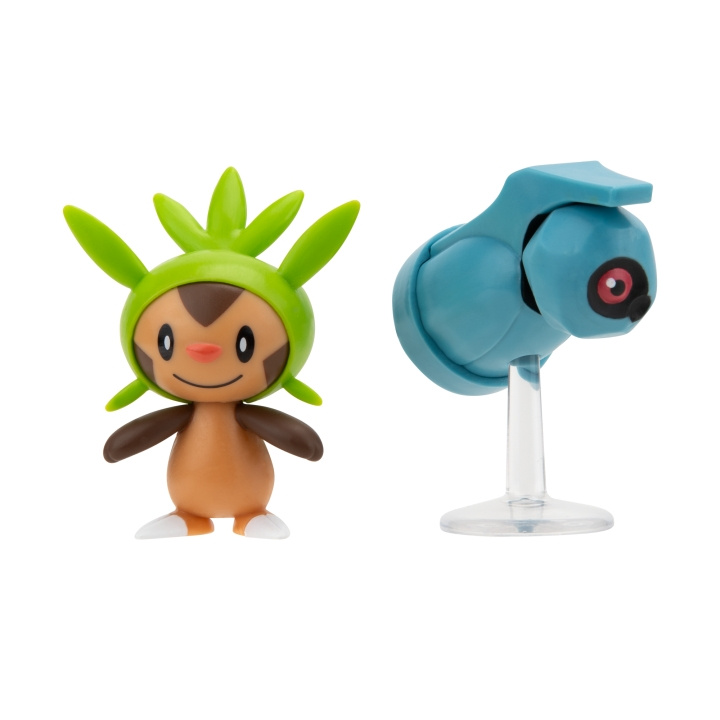 Pokémon Kampfigur - Chespin & Beldum (PKW3014) i gruppen LEGETØJ, BØRN & BABY / Legetøj / Figurer, miniaturer og tilbehør hos TP E-commerce Nordic AB (C85993)