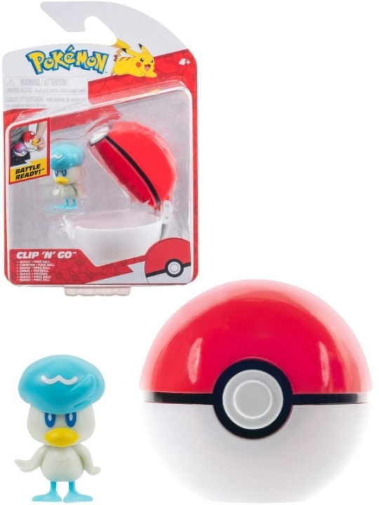 Pokémon Clip N Go - Wuaxly og Poke Ball (PKW3630) i gruppen LEGETØJ, BØRN & BABY / Legetøj / Figurer, miniaturer og tilbehør hos TP E-commerce Nordic AB (C85996)