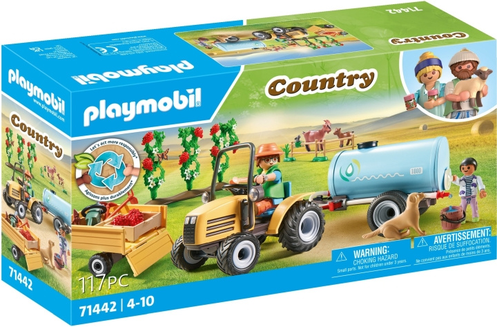 Playmobil Traktor med anhænger og vandtank (71442) i gruppen LEGETØJ, BØRN & BABY / Legetøj / Legesæt hos TP E-commerce Nordic AB (C86013)