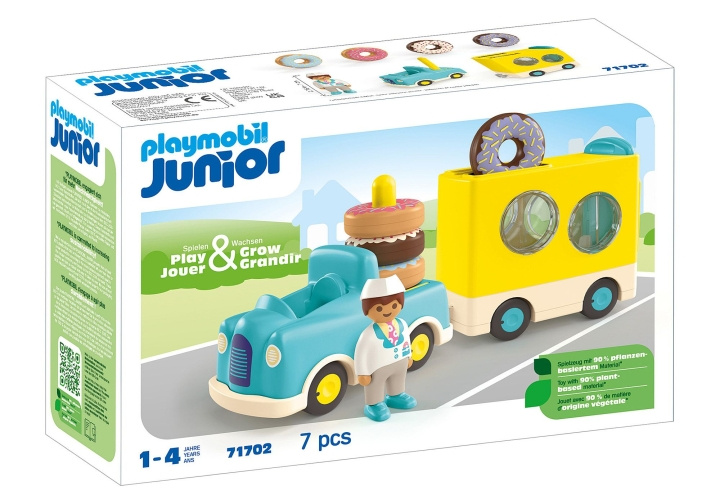 Playmobil JUNIOR: Crazy Donut Truck med stabel- og sorteringsfunktion (71702) i gruppen LEGETØJ, BØRN & BABY / Legetøj / Legetøj hos TP E-commerce Nordic AB (C86055)