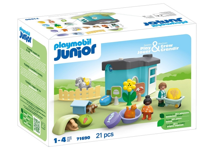 Playmobil Junior: Animal Home med godbiddispenser (71690) i gruppen LEGETØJ, BØRN & BABY / Legetøj / Legetøj hos TP E-commerce Nordic AB (C86063)