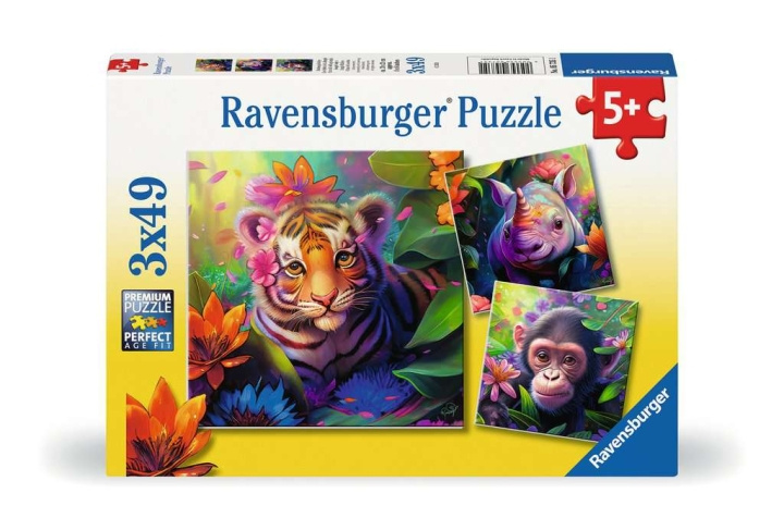 Ravensburger Puslespil Jungle Babies 3x49p i gruppen LEGETØJ, BØRN & BABY / Legetøj / Puslespil hos TP E-commerce Nordic AB (C86090)