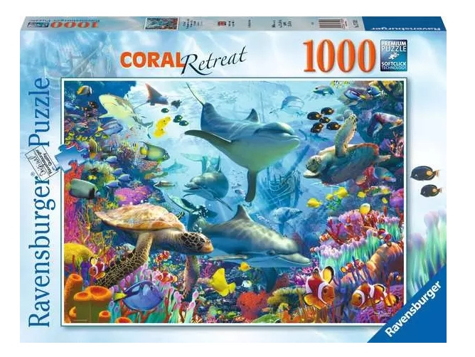 Ravensburger Puslespil Coral Reef Retreat 1000p (12001172) i gruppen LEGETØJ, BØRN & BABY / Legetøj / Puslespil hos TP E-commerce Nordic AB (C86099)