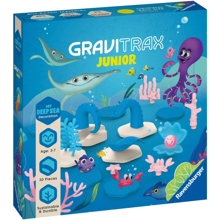 Ravensburger GraviTrax Junior Udvidelse Ocean i gruppen LEGETØJ, BØRN & BABY / Legetøj / Eksperiment og gør det selv hos TP E-commerce Nordic AB (C86125)