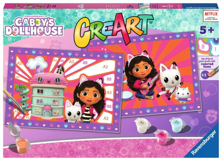 Ravensburger CreArt Gabby\'s dukkehus i gruppen LEGETØJ, BØRN & BABY / Legetøj / Tegne og tælle hos TP E-commerce Nordic AB (C86130)