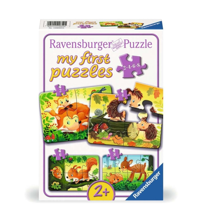 Ravensburger Puzzle Forest Animal Fun 2/4/6/8p i gruppen LEGETØJ, BØRN & BABY / Legetøj / Puslespil hos TP E-commerce Nordic AB (C86134)