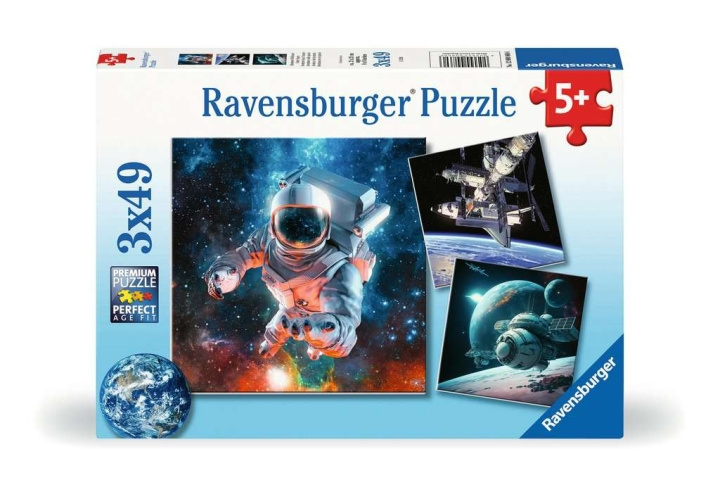 Ravensburger Puslespil Space Adventure 3x49p i gruppen LEGETØJ, BØRN & BABY / Legetøj / Puslespil hos TP E-commerce Nordic AB (C86138)