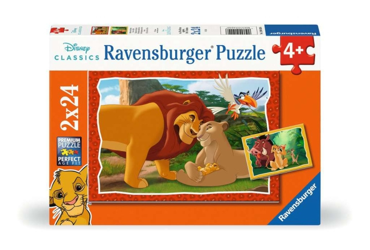 Ravensburger Puslespil Løvernes Konge 2x24p i gruppen LEGETØJ, BØRN & BABY / Legetøj / Puslespil hos TP E-commerce Nordic AB (C86144)