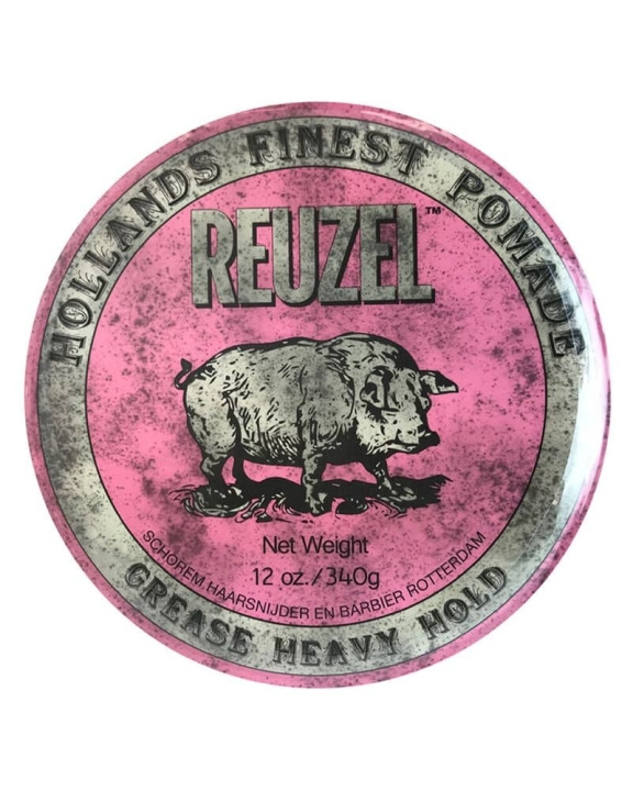 Reuzel Pink Heavy Hold Grease Pomade 340 ml i gruppen SKØNHED & HELSE / Hår og styling / Hår styling / Pomade hos TP E-commerce Nordic AB (C86164)