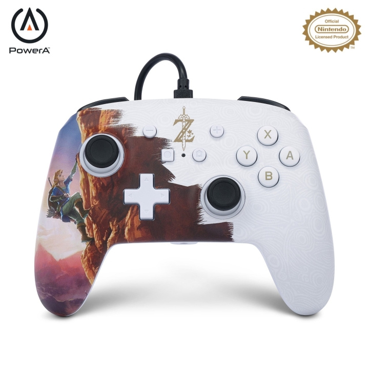 PowerA Enhanced Wired Controller - Nintendo Switch - Rise of the Hero i gruppen HJEMMEELEKTRONIK / Spilkonsoller og tilbehør / Nintendo Switch hos TP E-commerce Nordic AB (C86201)