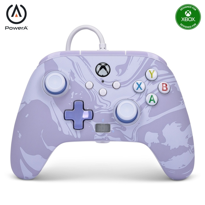 PowerA Enhanced Wired Controller - Xbox Series X/S - Lavendel Swirl i gruppen HJEMMEELEKTRONIK / Spilkonsoller og tilbehør / Xbox Series X hos TP E-commerce Nordic AB (C86206)