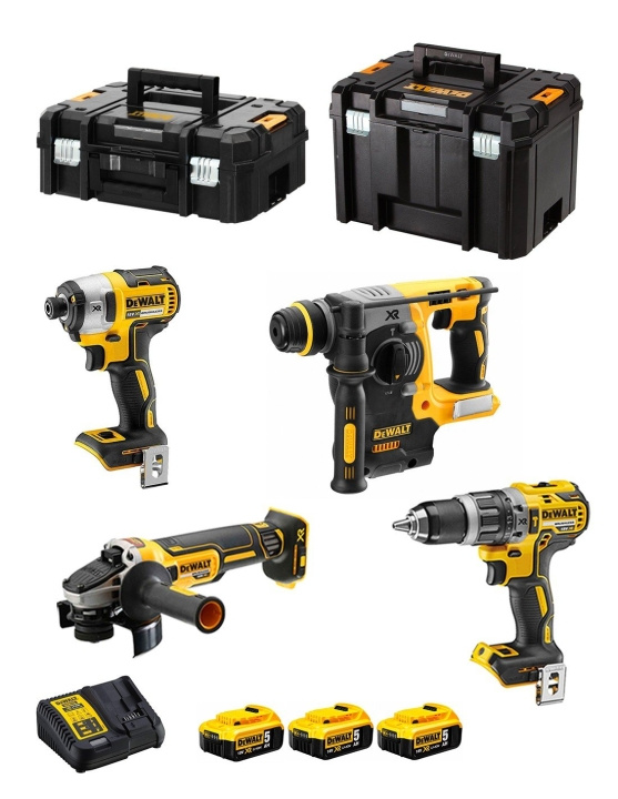 DeWALT Kit DCK422P3T (DCD796 + DCH273 + DCF887 + DCG405 + 3 x 5,0 Ah + DCB115 + TSTAK II + TSTAK VI) i gruppen HJEM, HUS & HAVE / Værktøj / Øvrigt elværktøj hos TP E-commerce Nordic AB (C86226)