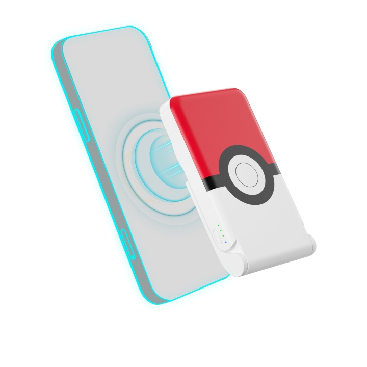 OTL Pokemon Pokeball trådløs magnetisk powerbank i gruppen SMARTPHONES & TABLETS / Opladere og kabler / Powerbanks hos TP E-commerce Nordic AB (C86272)