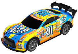 TEC-TOY Champion GT9 m/lys R/C 1:22, 27MHz - Gul/Blå (471250) i gruppen LEGETØJ, BØRN & BABY / Radiostyrede / Radiostyrede biler hos TP E-commerce Nordic AB (C86318)