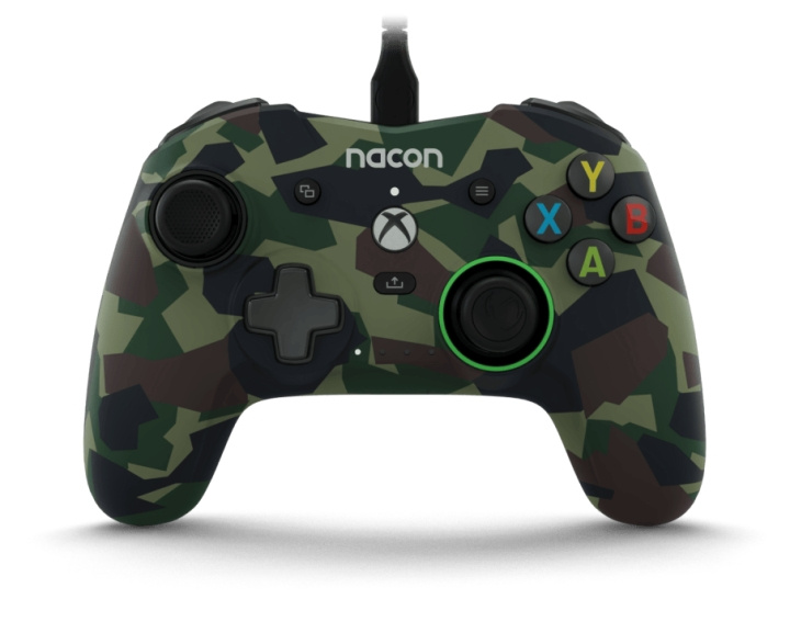 NACON Pro Compact Controller med ledning Camo Green /Xbox Series X i gruppen HJEMMEELEKTRONIK / Spilkonsoller og tilbehør / Xbox Series X hos TP E-commerce Nordic AB (C86337)