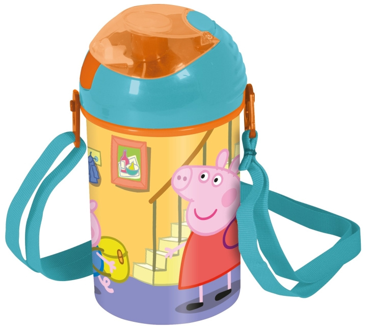 Peppa Pig Peppa Pig Stor - Pop-Up drikkeflaske - (48669) i gruppen LEGETØJ, BØRN & BABY / Mad & Drikke / Sutteflasker og tilbehør hos TP E-commerce Nordic AB (C86372)