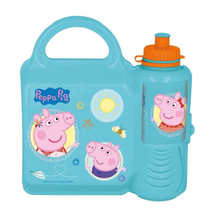 Peppa Pig Peppa Pig Stor - Madkasse og vandflaske - (13972) i gruppen LEGETØJ, BØRN & BABY / Mad & Drikke / Sutteflasker og tilbehør hos TP E-commerce Nordic AB (C86376)