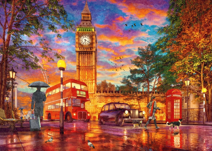 Ravensburger Puzzle Sunset At Parliament Square 1000p (12000184) i gruppen LEGETØJ, BØRN & BABY / Legetøj / Puslespil hos TP E-commerce Nordic AB (C86404)