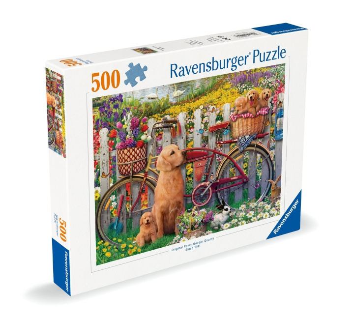 Ravensburger Puslespil med søde hunde i haven 500p (12000209) i gruppen LEGETØJ, BØRN & BABY / Legetøj / Puslespil hos TP E-commerce Nordic AB (C86412)