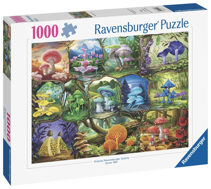 Ravensburger Puzzle Beautiful Mushrooms 1000p (12000424) i gruppen LEGETØJ, BØRN & BABY / Legetøj / Puslespil hos TP E-commerce Nordic AB (C86456)