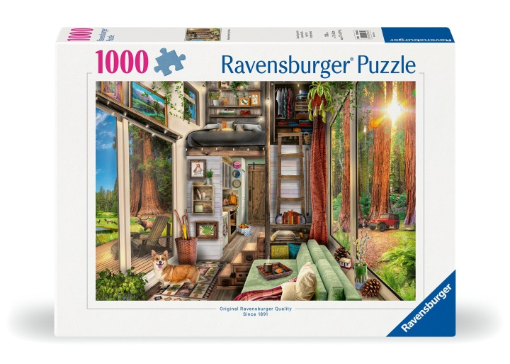 Ravensburger Puslespil Redwood Forest Tiny House 1000p (12000634) i gruppen LEGETØJ, BØRN & BABY / Legetøj / Puslespil hos TP E-commerce Nordic AB (C86463)