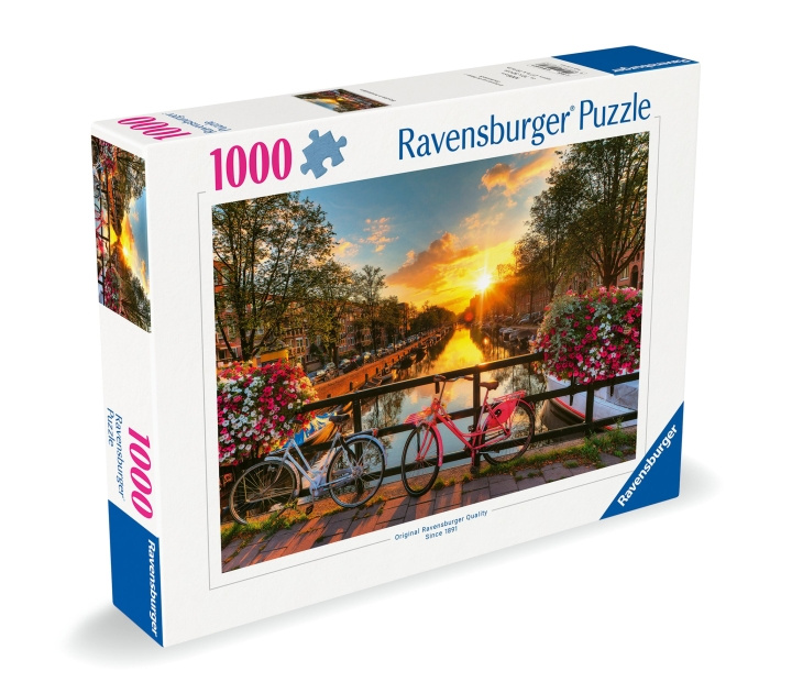 Ravensburger Puslespil Cykler i Amsterdam 1000p (12000662) i gruppen LEGETØJ, BØRN & BABY / Legetøj / Puslespil hos TP E-commerce Nordic AB (C86466)