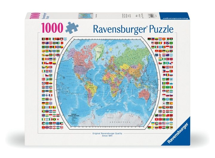 Ravensburger Puslespil Politisk verdenskort 1000p (12000664) i gruppen LEGETØJ, BØRN & BABY / Legetøj / Puslespil hos TP E-commerce Nordic AB (C86467)