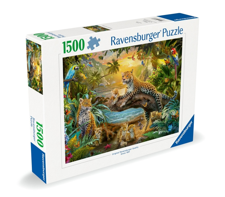 Ravensburger Puslespil Leopardfamilien i junglen 1500p (12000738) i gruppen LEGETØJ, BØRN & BABY / Legetøj / Puslespil hos TP E-commerce Nordic AB (C86479)