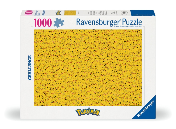 Ravensburger Puslespil Challenge Pikachu 1000p (12000829) i gruppen LEGETØJ, BØRN & BABY / Legetøj / Puslespil hos TP E-commerce Nordic AB (C86543)