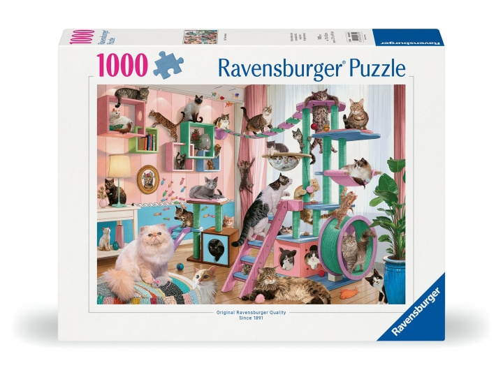 Ravensburger Puslespil Cat Tree Heaven 1000p (12000875) i gruppen LEGETØJ, BØRN & BABY / Legetøj / Puslespil hos TP E-commerce Nordic AB (C86549)