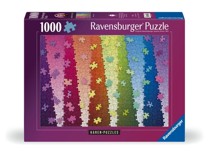 Ravensburger Puslespil Colors On Colors 1000p (12001027) i gruppen LEGETØJ, BØRN & BABY / Legetøj / Puslespil hos TP E-commerce Nordic AB (C86558)