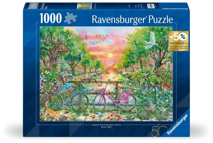 Ravensburger Puslespil Cykler Amsterdam 1000p (12001089) i gruppen LEGETØJ, BØRN & BABY / Legetøj / Puslespil hos TP E-commerce Nordic AB (C86560)