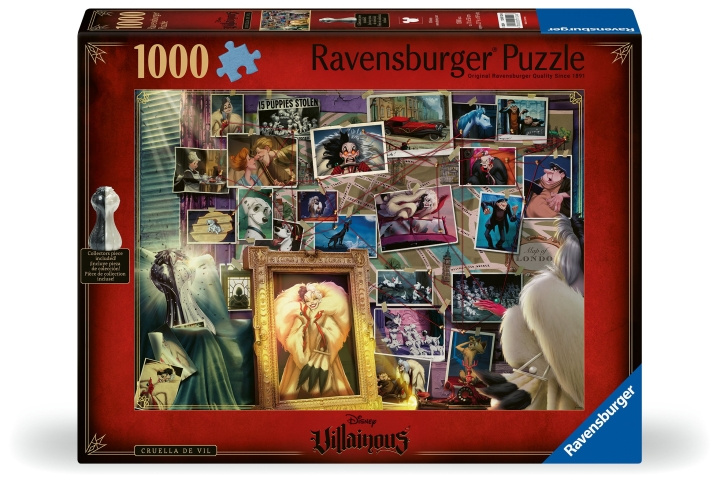 Ravensburger Puslespil Villainous Cruella de Vil 1000p (12001124) i gruppen LEGETØJ, BØRN & BABY / Legetøj / Puslespil hos TP E-commerce Nordic AB (C86591)