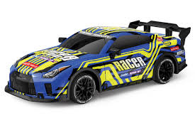 TEC-TOY Racer R/C 1:18 2,4GHz m/lys & Try Me - blå/gul (471267) i gruppen LEGETØJ, BØRN & BABY / Radiostyrede / Radiostyrede biler hos TP E-commerce Nordic AB (C86625)