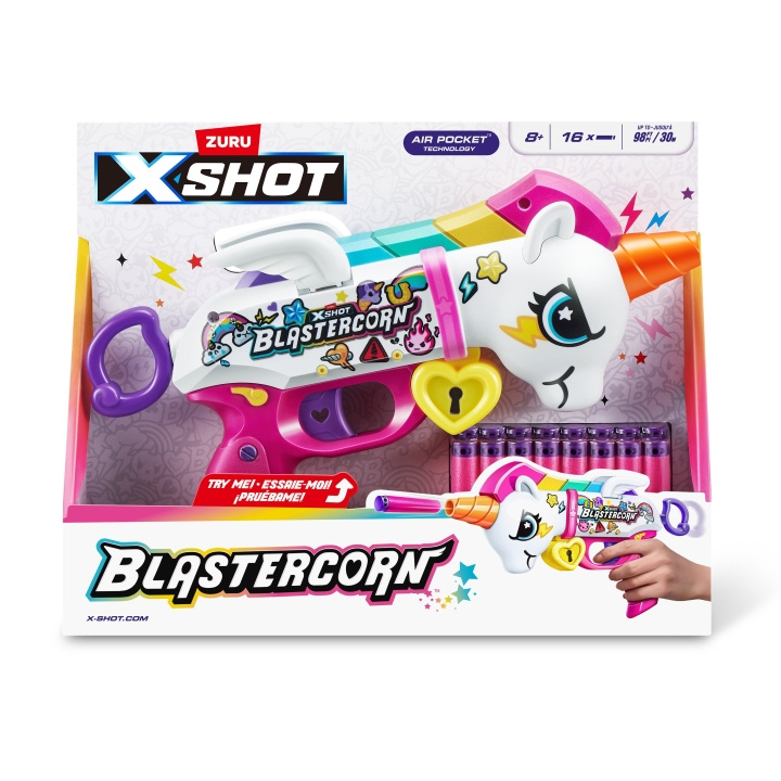 X-Shot Blastercorn Enhjørning Hjerteknuser - (36729) i gruppen LEGETØJ, BØRN & BABY / Legetøj / Action spil hos TP E-commerce Nordic AB (C86645)