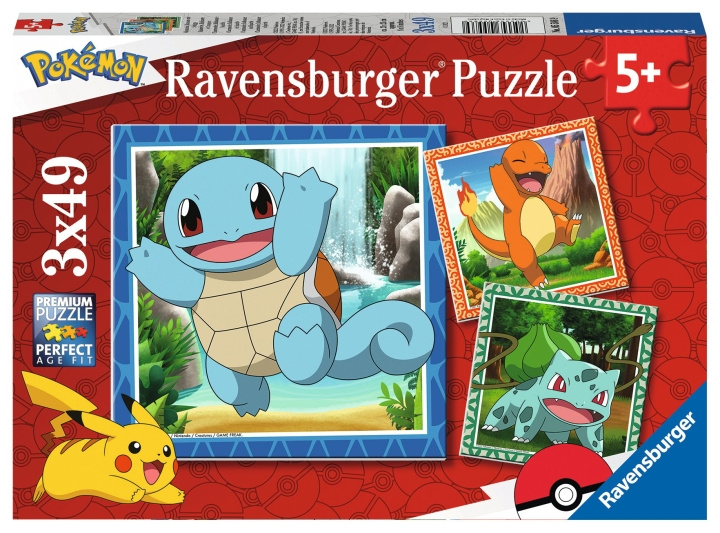 Ravensburger Pokémon 3x49p - 05586 i gruppen LEGETØJ, BØRN & BABY / Legetøj / Puslespil hos TP E-commerce Nordic AB (C86683)