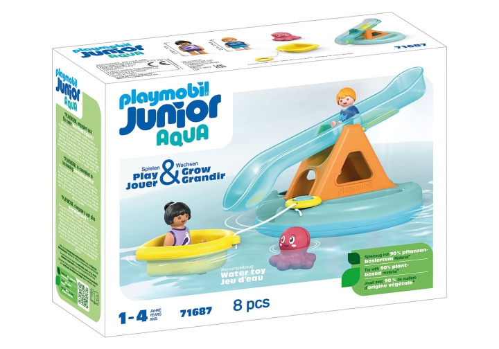 Playmobil JUNIOR AQUA: Vandrutsjebane med båd (71687) i gruppen LEGETØJ, BØRN & BABY / Legetøj / Legetøj hos TP E-commerce Nordic AB (C86722)