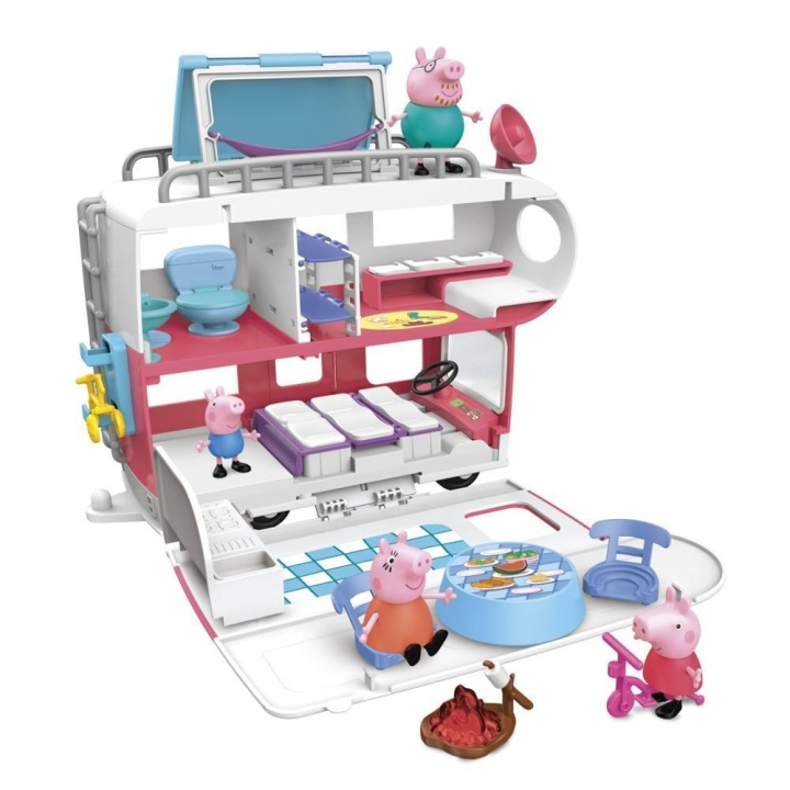 Peppa Pig Familiens autocamper (F2182) i gruppen LEGETØJ, BØRN & BABY / Legetøj / Figurer & miniaturer hos TP E-commerce Nordic AB (C86726)