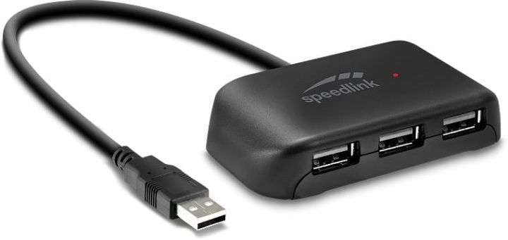 Speedlink Snappy EVO USB-hub, 4-port, USB 2.0 i gruppen COMPUTERTILBEHØR / Computer Tilbehør / USB-hubs hos TP E-commerce Nordic AB (C86730)