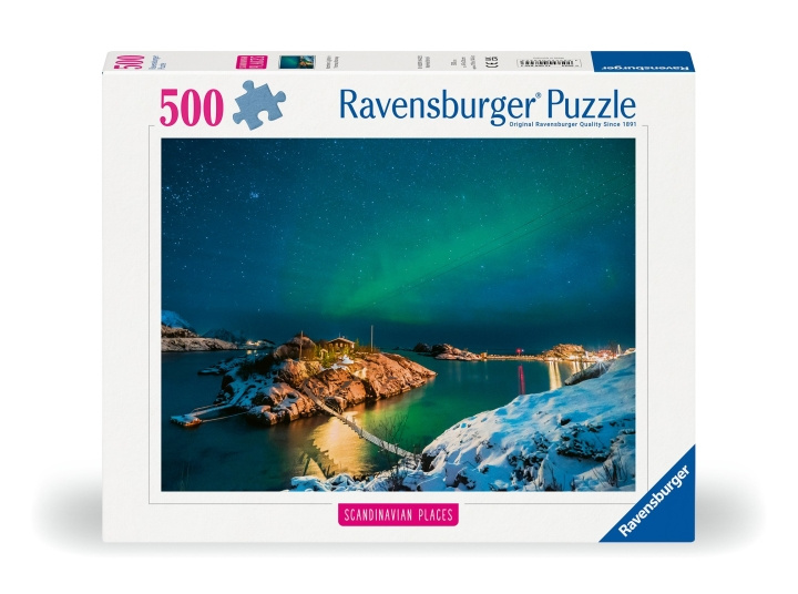 Ravensburger Puslespil Nordlys i Bergsfjord 500p (12000845) i gruppen LEGETØJ, BØRN & BABY / Legetøj / Puslespil hos TP E-commerce Nordic AB (C86746)