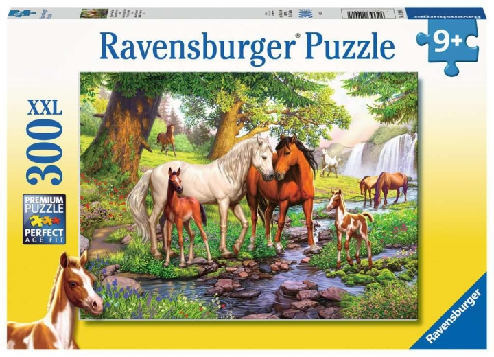 Ravensburger Heste ved åen 300p - 12904 i gruppen LEGETØJ, BØRN & BABY / Legetøj / Puslespil hos TP E-commerce Nordic AB (C86771)