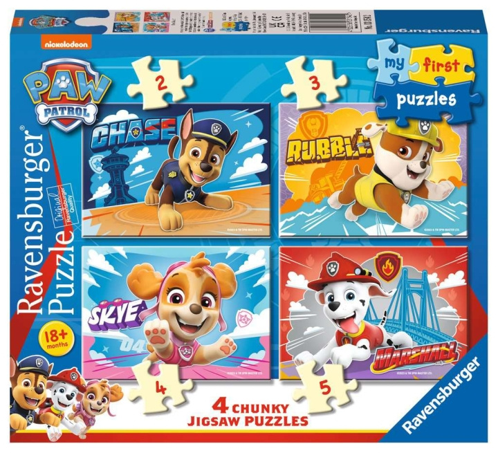 Ravensburger Paw Patrol My First Puzzle 2/3/4/5p i gruppen LEGETØJ, BØRN & BABY / Legetøj / børns puslespil hos TP E-commerce Nordic AB (C86793)