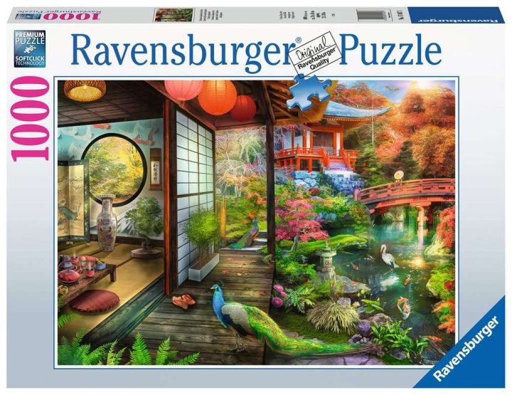 Ravensburger Japansk have-tehus Kyoto 1000p - (10217497) i gruppen LEGETØJ, BØRN & BABY / Legetøj / Puslespil hos TP E-commerce Nordic AB (C86802)