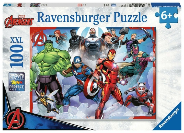 Ravensburger Marvel Avengers Assemble XXL Puslespil - 100 brikker (10110808) i gruppen LEGETØJ, BØRN & BABY / Legetøj / Puslespil hos TP E-commerce Nordic AB (C86807)