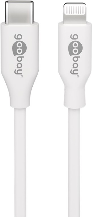 Goobay Lightning till USB-C™ laddnings- och synkroniseringskabel, 0,5 m, vit MFi-kabel för Apple iPhone/iPad i gruppen SMARTPHONES & TABLETS / Opladere og kabler / Kabler / Kabler Lightning hos TP E-commerce Nordic AB (C86833)