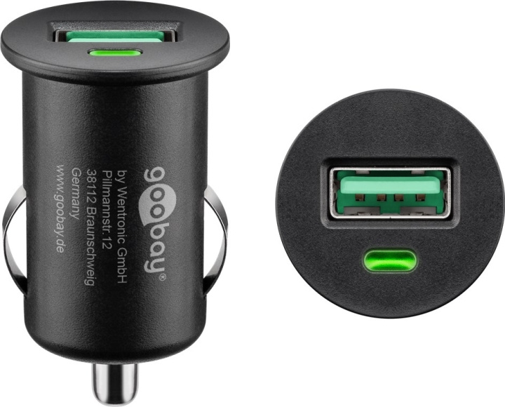 Goobay Snabbladdning USB billadare (18 W) 18 W max. 2,4 A (12/24 V) 1x USB QC 3.0 i gruppen SMARTPHONES & TABLETS / Opladere og kabler / Bilopladere / Bil oplader USB hos TP E-commerce Nordic AB (C86842)