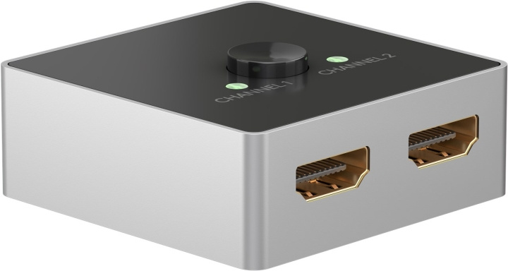 Goobay Manuell HDMI™-omkopplare 2 till 1 (4K @ 60 Hz) för att växla mellan 2x HDMI™-enheter som är anslutna till 1x HDMI™-skärm i gruppen COMPUTERTILBEHØR / Kabler og adaptere / HDMI / VGA / DVI switche hos TP E-commerce Nordic AB (C86861)