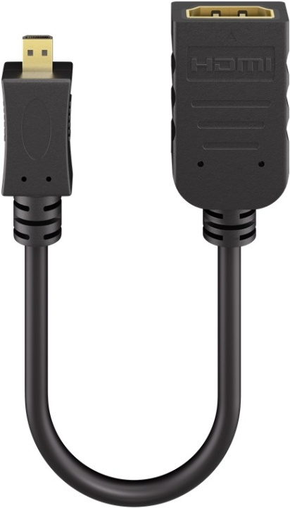 Goobay Micro HDMI™ / HDMI™-adapter HDMI™-mikrokontakt (typ D) > HDMI™-uttag (typ A) i gruppen HJEMMEELEKTRONIK / Kabler og adaptere / HDMI / Adaptere hos TP E-commerce Nordic AB (C86865)